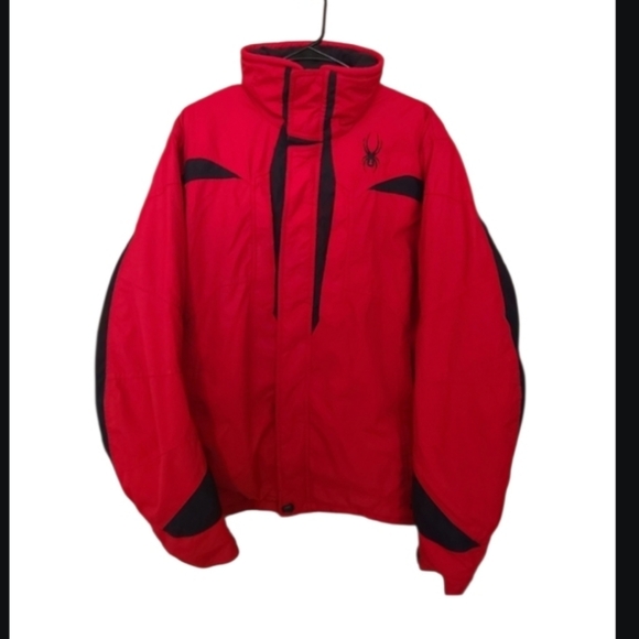 Spyder Men's Red and Black Jacket